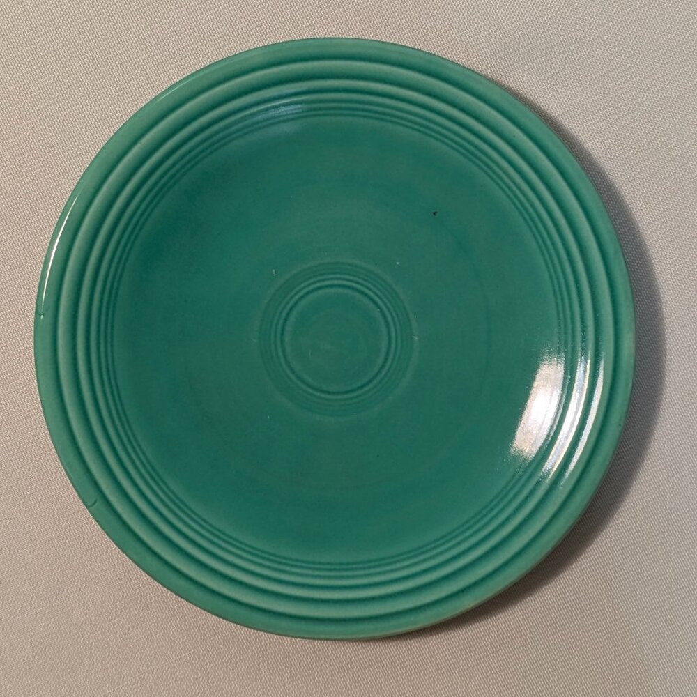 Vintage Fiesta Original Green 6" Bread and Butter Plate, Homer Laughlin 1936-69